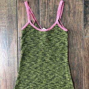 Free People Tank Pink Lace Straps M